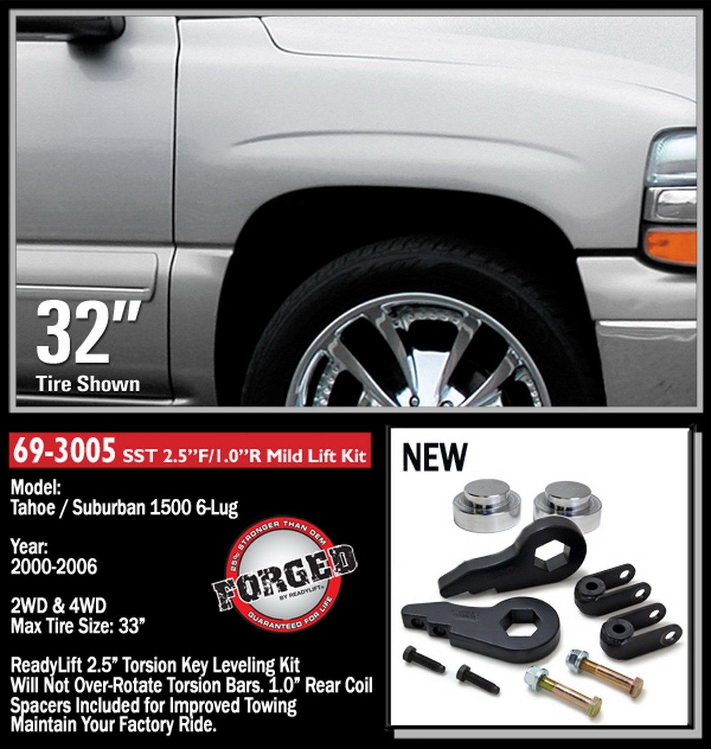 ReadyLift | SST Lift Kit Fits 00-06 Tahoe | Suburban Avalanche 1500 Yukon XL
