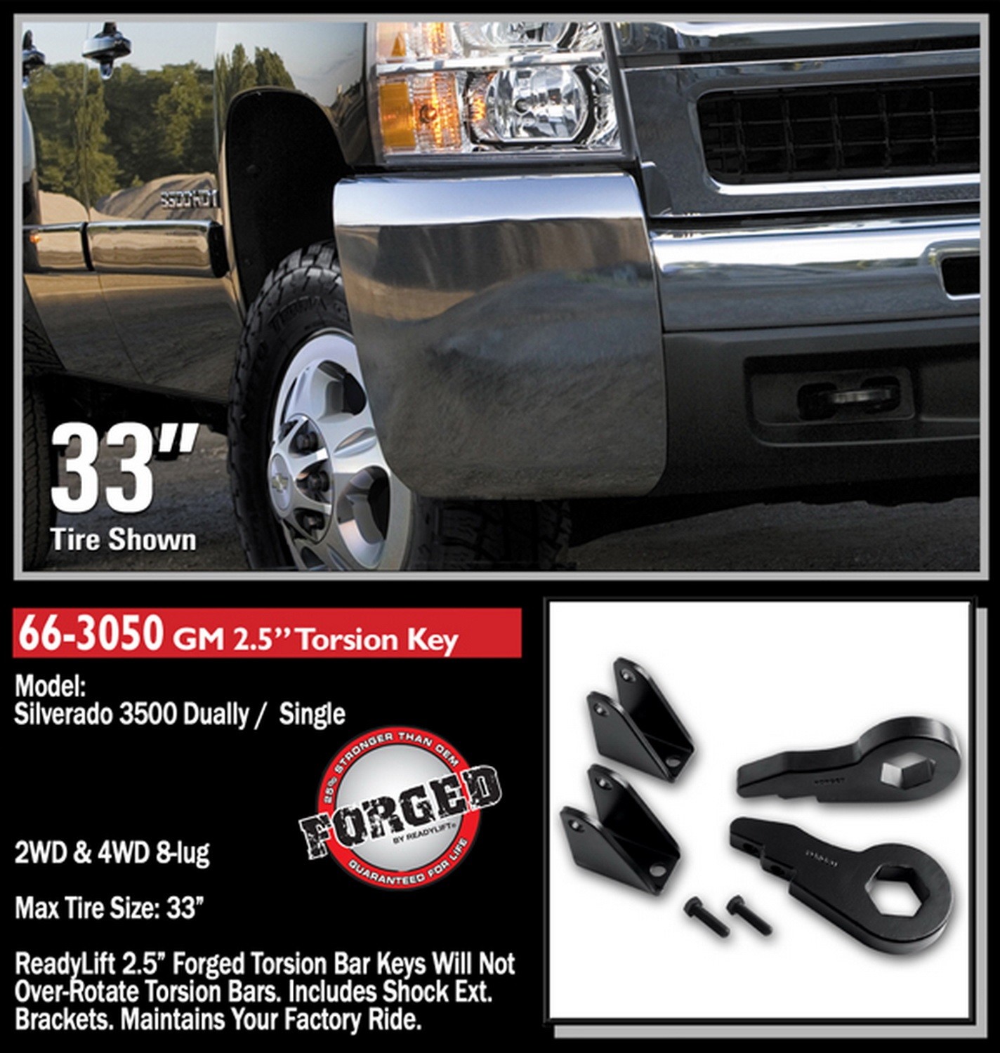 ReadyLIFT Front End Leveling Kit 00-12 GM HD Pick-Up 2.5 ReadyLIFT Front End Leveling Kit 00-12 GM HD Pick-Up 2.5