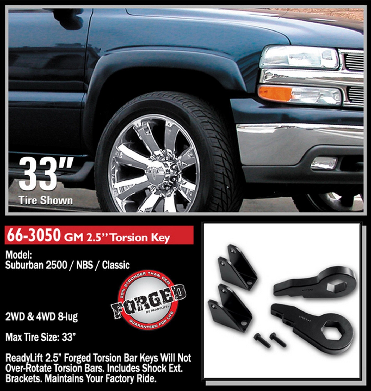 ReadyLIFT Front End Leveling Kit 00-12 GM HD Pick-Up 2.5 ReadyLIFT Front End Leveling Kit 00-12 GM HD Pick-Up 2.5