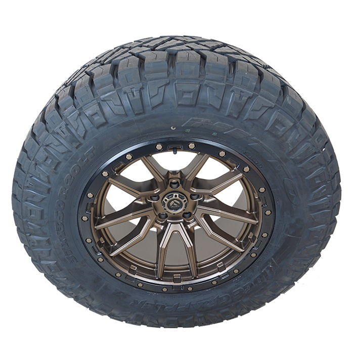 20x10 Fuel Offroad D681 Bronze 35x12.50R20 Nitto Tires Ridge Grappler