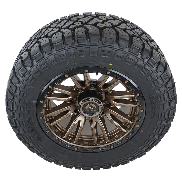 20x10 Fuel Offroad D681 Bronze 33x12.50R20 Kenda Tires Klever R/T