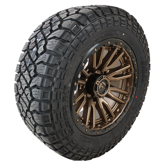 20x10 Fuel Offroad D681 Bronze 33x12.50R20 Kenda Tires Klever R/T