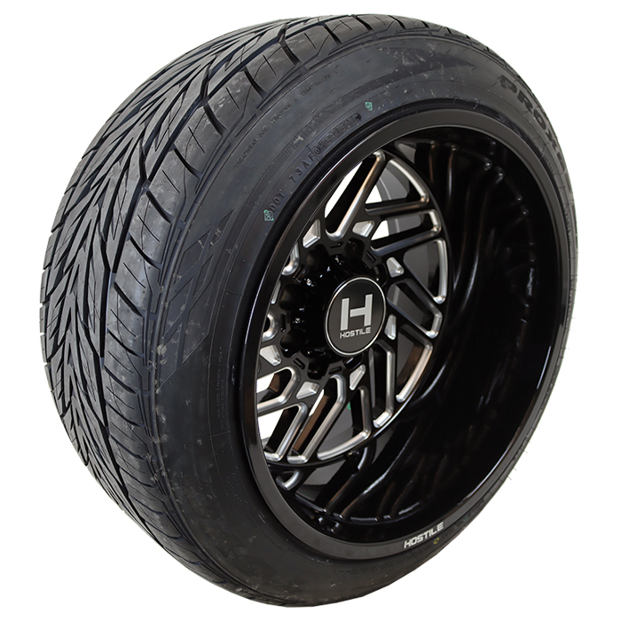 Custom Automotive :: Packages :: Street Packages :: 22x12 Hostile Fury H114  Blade Cut - 305/40r22 Toyo Proxes ST