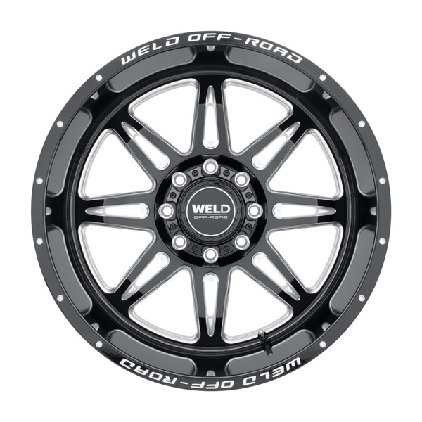 WELD Offroad Wheels Cheyenne W132 Gloss Black Milled 22x12 -44mm Offset 8x170