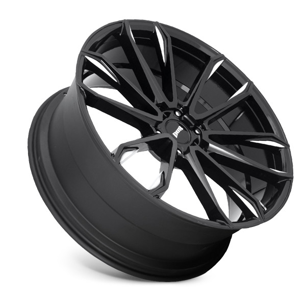 DUB Wheels Clout S252 Gloss Black Milled 24x10 30mm Offset 6x135