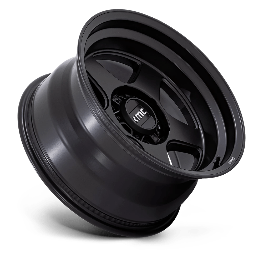 KMC Wheels Lobo KM728 Matte Black 17x8.5 18mm Offset 6x120