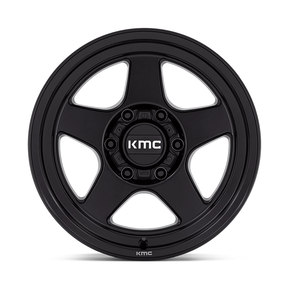 KMC Wheels Lobo KM728 Matte Black 17x8.5 -10mm Offset 6x139.7 (6x5.5)