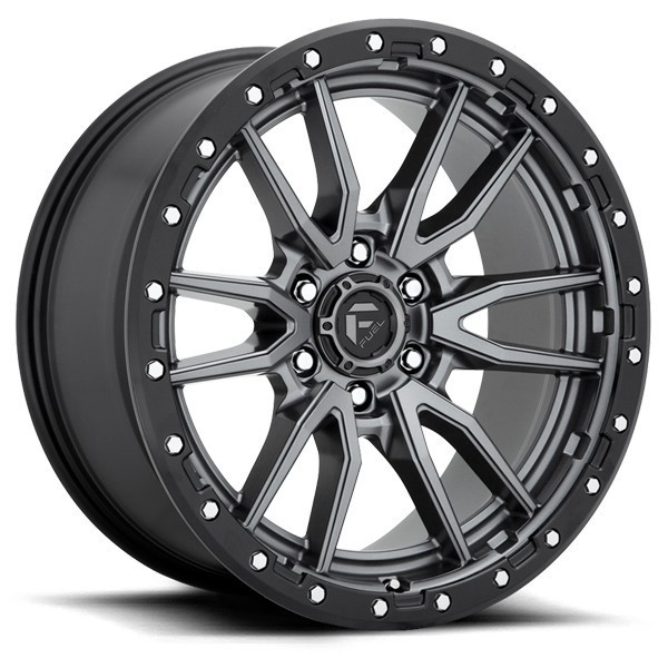 20x9 1 Fuel Offroad D680 Gray-Silver 33x12.50R20 Atturo Tires Trail Blade M/T