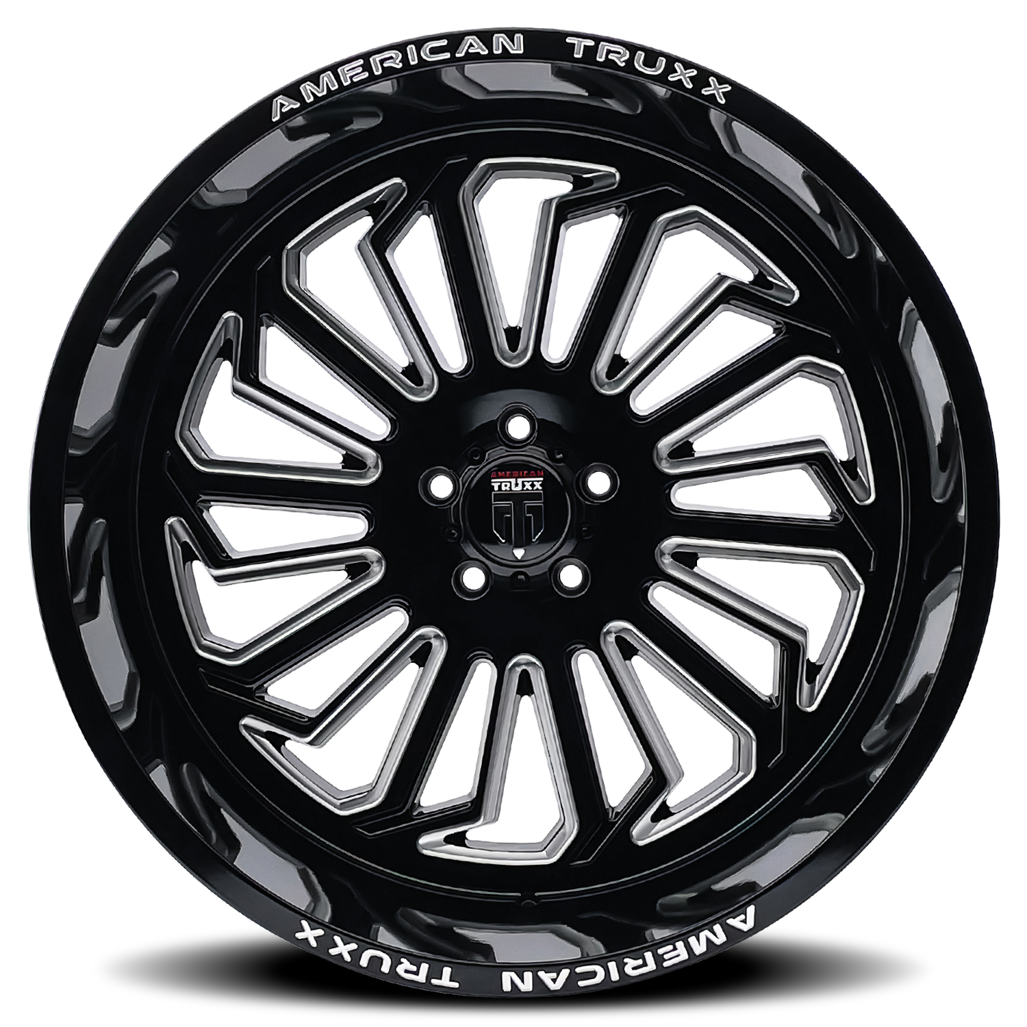 American Truxx Wheels Butcher AT1916 Black Milled 20x9 -12mm Offset 8x180
