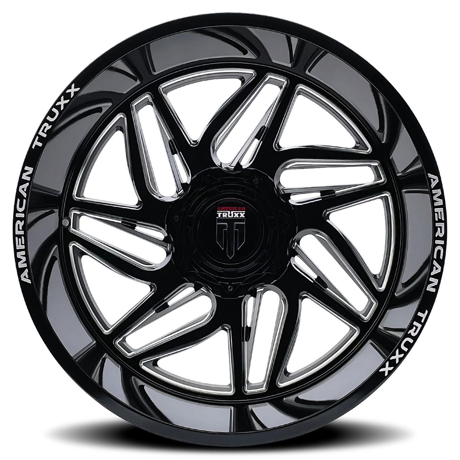 American Truxx Wheels Goliath AT1917 Black Milled 20x10 -24mm Offset 8x170