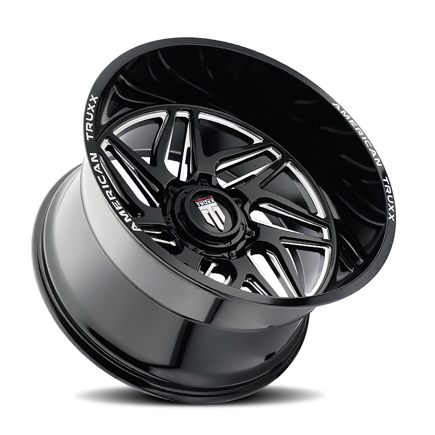 American Truxx Wheels Goliath AT1917 Black Milled 24x14 -76mm Offset 8x170