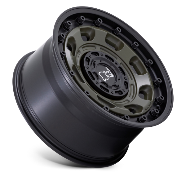 Black Rhino Wheels Atlas BR007 Olive Drab Green with Black Lip 16x8 38mm Offset 5x160