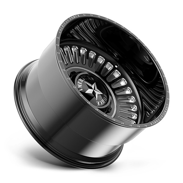 American Force Forged Wheels Stealth DC DC06 Black Milled 22x12 -55mm Offset 8x170