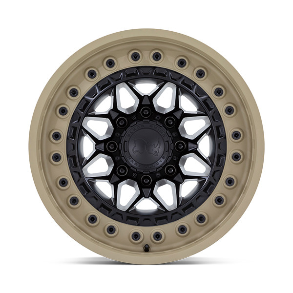 Black Rhino Wheels Alpha BR008 Matte Black With Sand Lip 17x9 0mm Offset 5x127 (5x5)