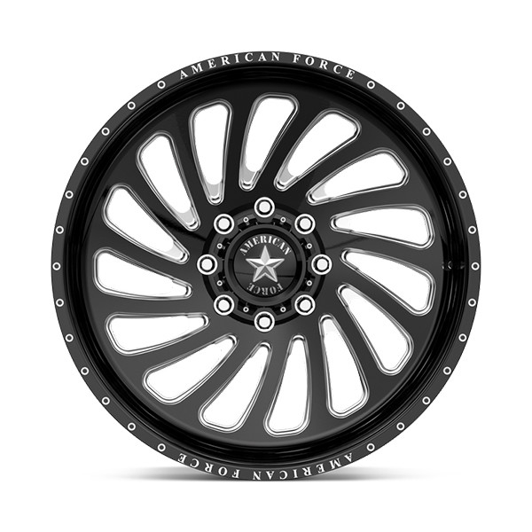 American Force Forged Wheels Blur CK19 Black Milled 20x12 -55mm Offset 5x127 (5x5)