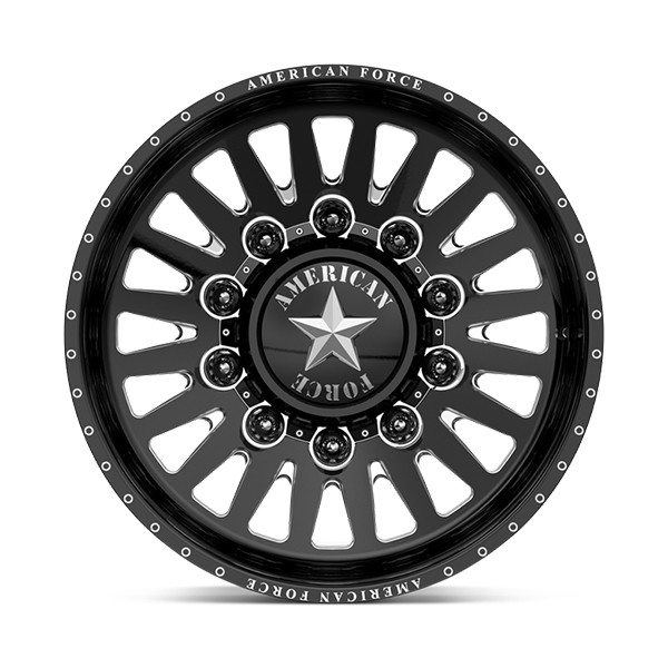 American Force Forged Wheels Doom 7H91 Black Milled 24x12 -60mm Offset 8x170
