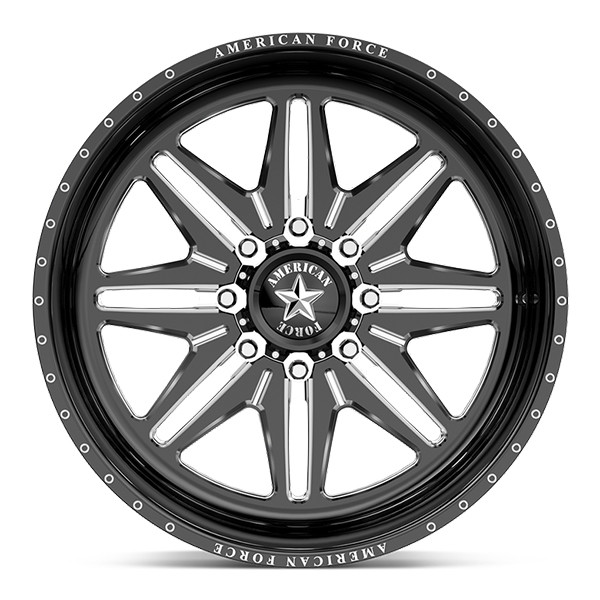 American Force Forged Wheels Chief N07 Black Milled 20x9 0mm Offset 6x135