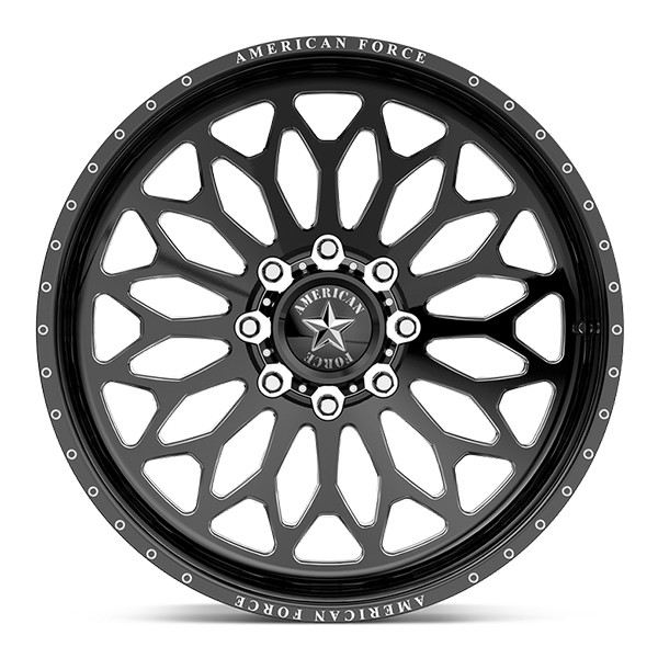 American Force Forged Wheels Crook CKH39 Black Milled 20x12 -55mm Offset 5x127 (5x5)