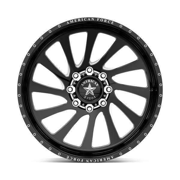 American Force Forged Wheels Torq CKH33 Black Milled 22x12 -55mm Offset 5x139.7 (5x5.5)