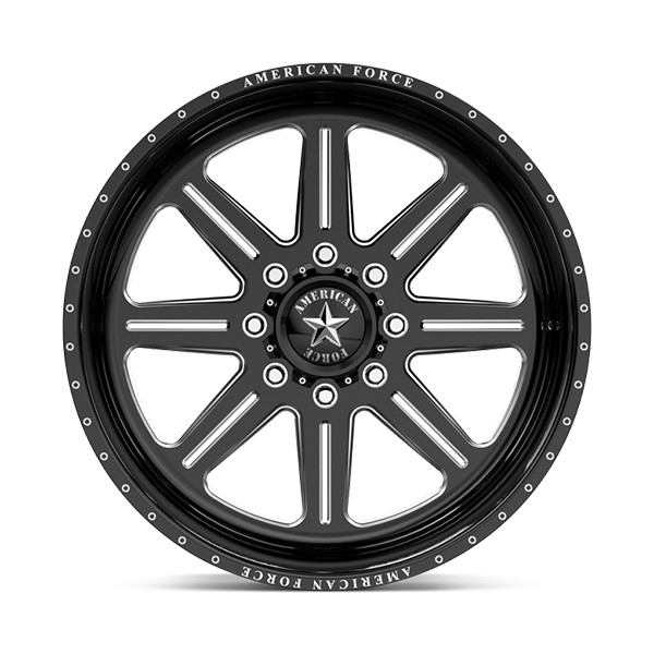 American Force Forged Wheels Legend G43 Black Milled 20x9 0mm Offset 8x180