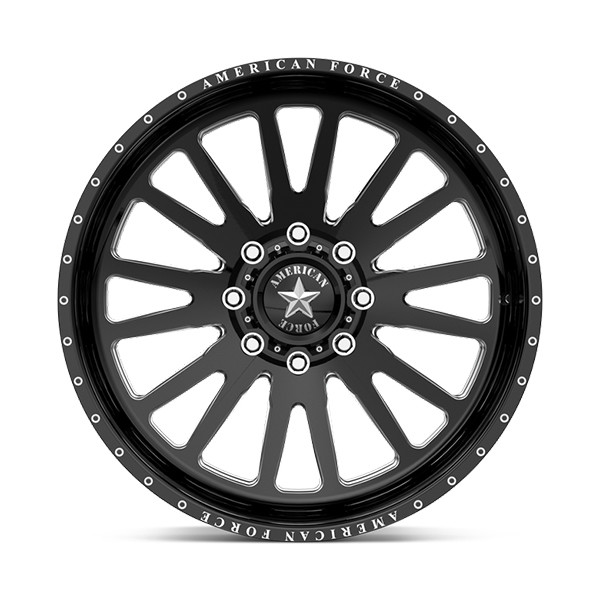American Force Forged Wheels Quantum CK10 Black Milled 22x12 -55mm Offset 5x127 (5x5)