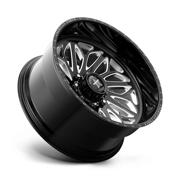 American Force Forged Wheels Draco CKH32 Black Milled 20x12 -55mm Offset 5x127 (5x5)