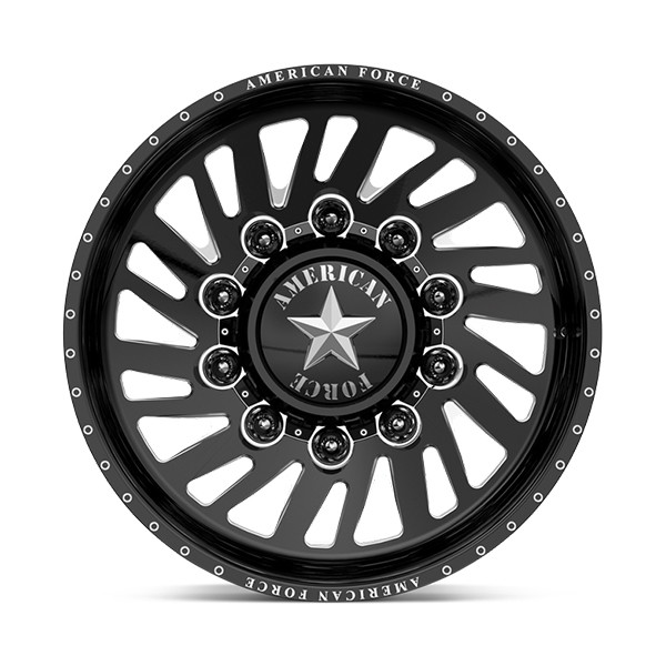 American Force Forged Wheels Thrust 7H92 Black Milled 22x12 -55mm Offset 8x170