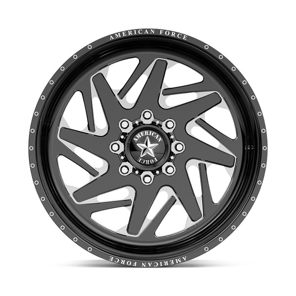 American Force Forged Wheels Revolt N04 Black Milled 20x10 -25mm Offset 5x127 (5x5)