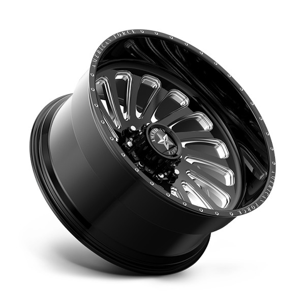 American Force Forged Wheels Blur CK19 Black Milled 20x12 -55mm Offset 5x127 (5x5)