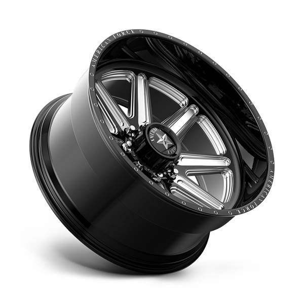 American Force Forged Wheels Peak CK06 Black Milled 22x12 -55mm Offset 5x127 (5x5)