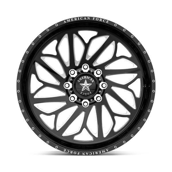 American Force Forged Wheels Draco CKH32 Black Milled 20x12 -55mm Offset 5x127 (5x5)