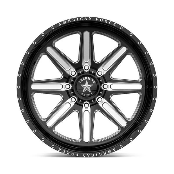American Force Forged Wheels Peak CK06 Black Milled 22x12 -55mm Offset 5x127 (5x5)