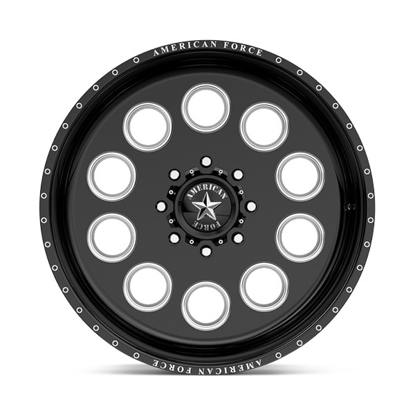 American Force Forged Wheels Big Ten F09 Black Milled 20x10 -25mm Offset 5x127 (5x5)