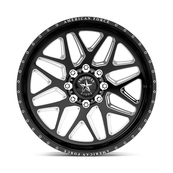 American Force Forged Wheels Nebula CK204 Black Milled 22x12 -55mm Offset 8x180
