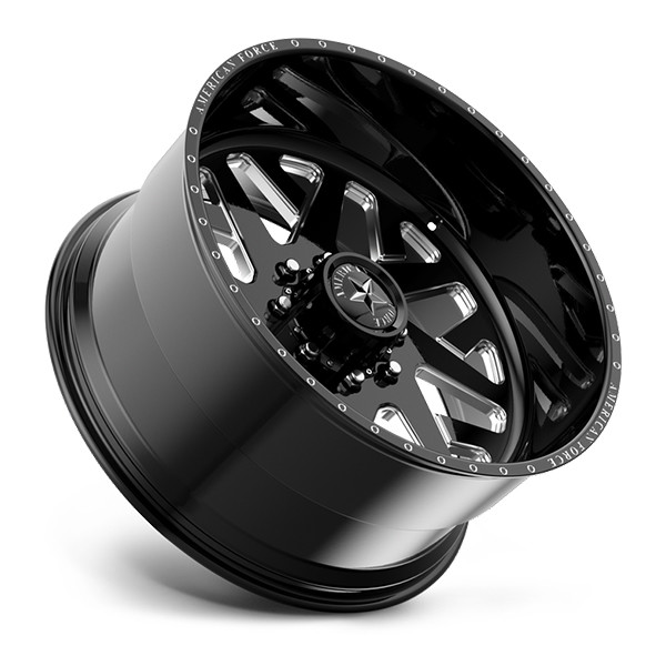 American Force Forged Wheels Chopper F28 Black Milled 20x10 -25mm Offset 8x180