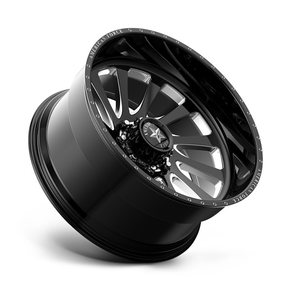 American Force Forged Wheels Torq CKH33 Black Milled 22x12 -55mm Offset 5x139.7 (5x5.5)