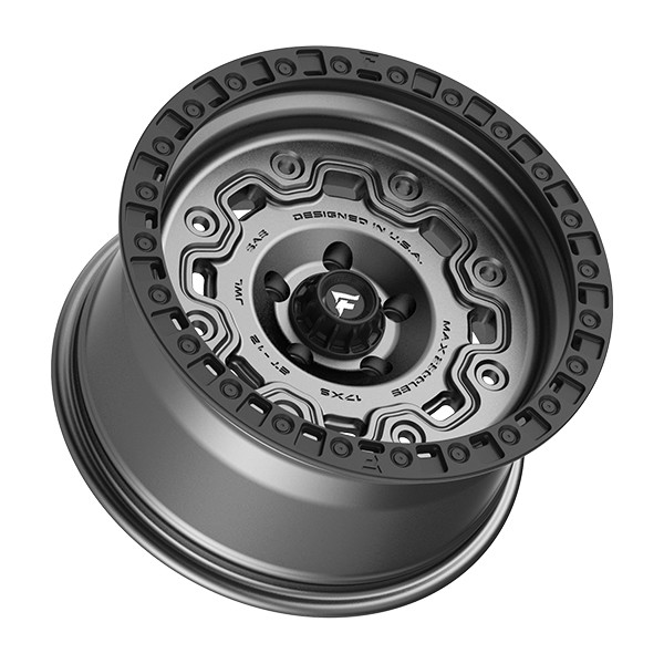 Fittipaldi Wheels FT100AB Anthracite Black 17x9 -12mm Offset 5x127 (5x5)