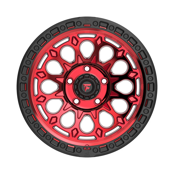Fittipaldi Wheels FT101RTB Red Tint Black 17x9 -12mm Offset 6x135