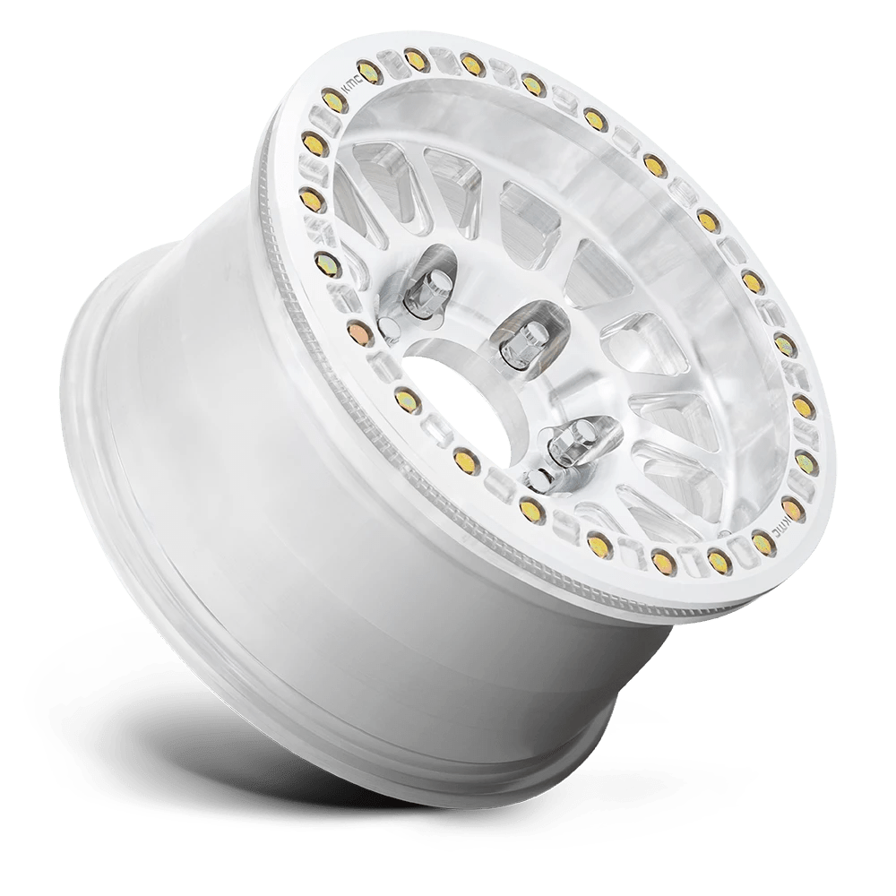KMC Wheels Impact Forged Beadlock KM445 Raw Machined 17x9 0mm Offset 6x139.7 (6x5.5)