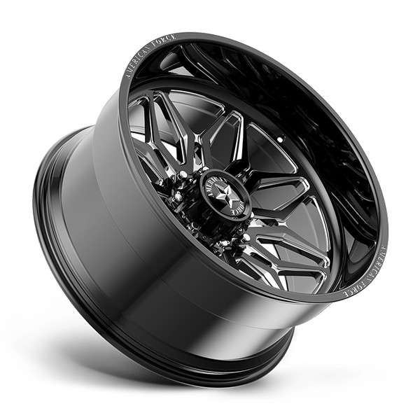 American Force Forged Wheels Stunner CKH43 Black Milled 22x12 -55mm Offset 8x165.1 (8x6.5)