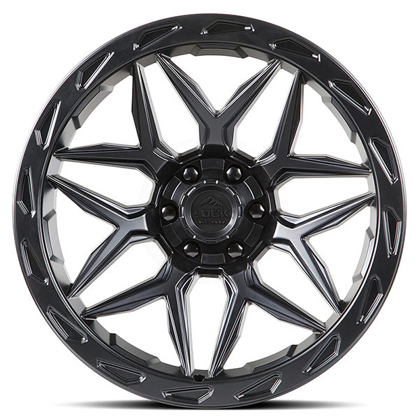 Lock Offroad Wheels Matrix Matte Black With Matte Black Ring 20x10 -18mm Offset 8x165.1 (8x6.5),8x170