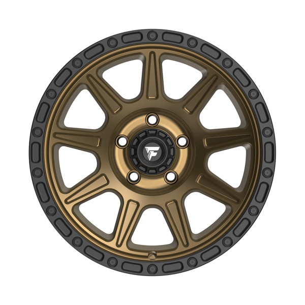 Fittipaldi Wheels FT104ZB Satin Bronze with Satin BlackLip 17x9 -6mm Offset 6x135