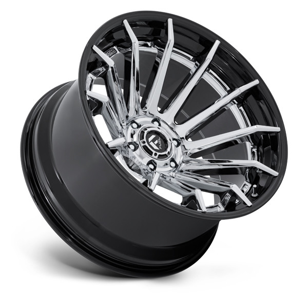 Fuel Offroad Wheels Burn FC403 Chrome With Gloss Black Lip 22x10 -18mm Offset 6x135