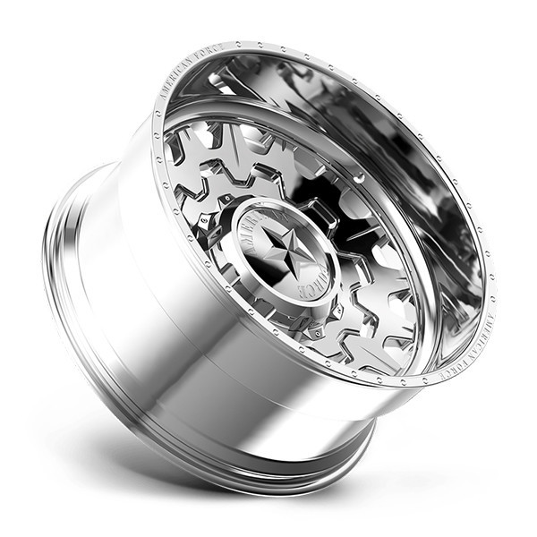 American Force Forged Wheels Cloak DC DC02 Polished 22x14 -90mm Offset 6x114.3 (6x4.5)