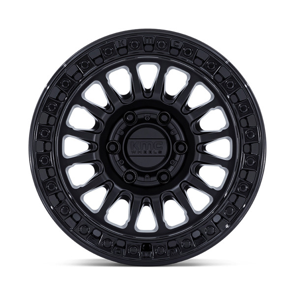 KMC Wheels IMS KM552 Matte Black with Gloss Black Lip 17x8.5 -10mm Offset 5x127 (5x5)