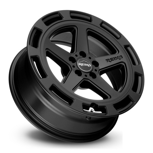 Reika Wheels Teton R20 Satin Black 17x7 15mm Offset 5x100