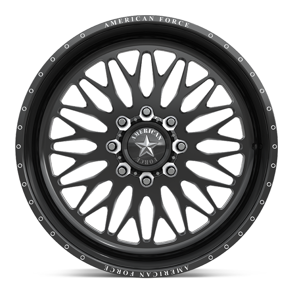 American Force Forged Wheels Extort SS N09 Gloss Black Milled 20x9 0mm Offset 8x180