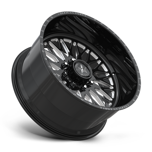 American Force Forged Wheels Extort SS N09 Gloss Black Milled 20x9 0mm Offset 5x150
