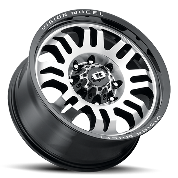 Vision Wheels Inferno 409 Gloss Black Machined Face 17x8.5 0mm Offset 5x150