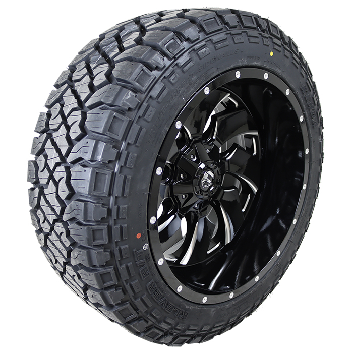 Fuel D574 Cleaver Gloss Black Milled Kenda Klever R/T